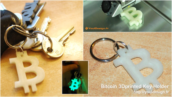 Bitcoin 3Dprinted KeyHolder