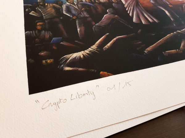 Crypto Liberty (Deluxe Limited & signed /15ex Art Print)